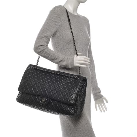 chanel calfskin leather handbags|chanel black quilted flap bag.